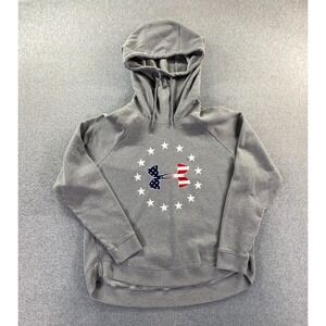 Under Armour Womens Freedom Hoodie Sweatshirt XL Gray Mock Neck USA